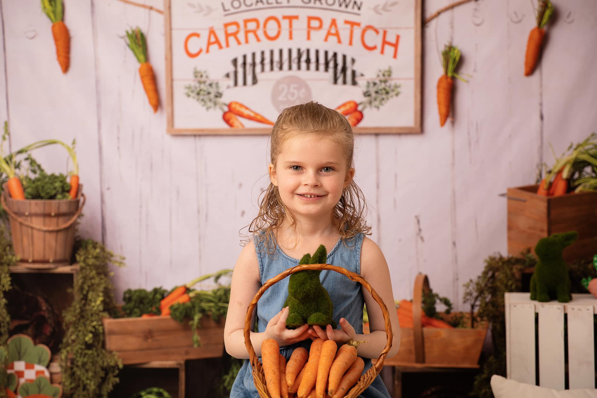 Kate Carrot Patch Easter Backdrop Designed by Megan Leigh Photography