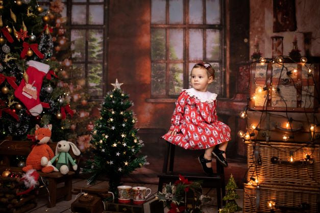 Kate Christmas Tree Photography Backdrop Piano Photo Background - Katebackdrop