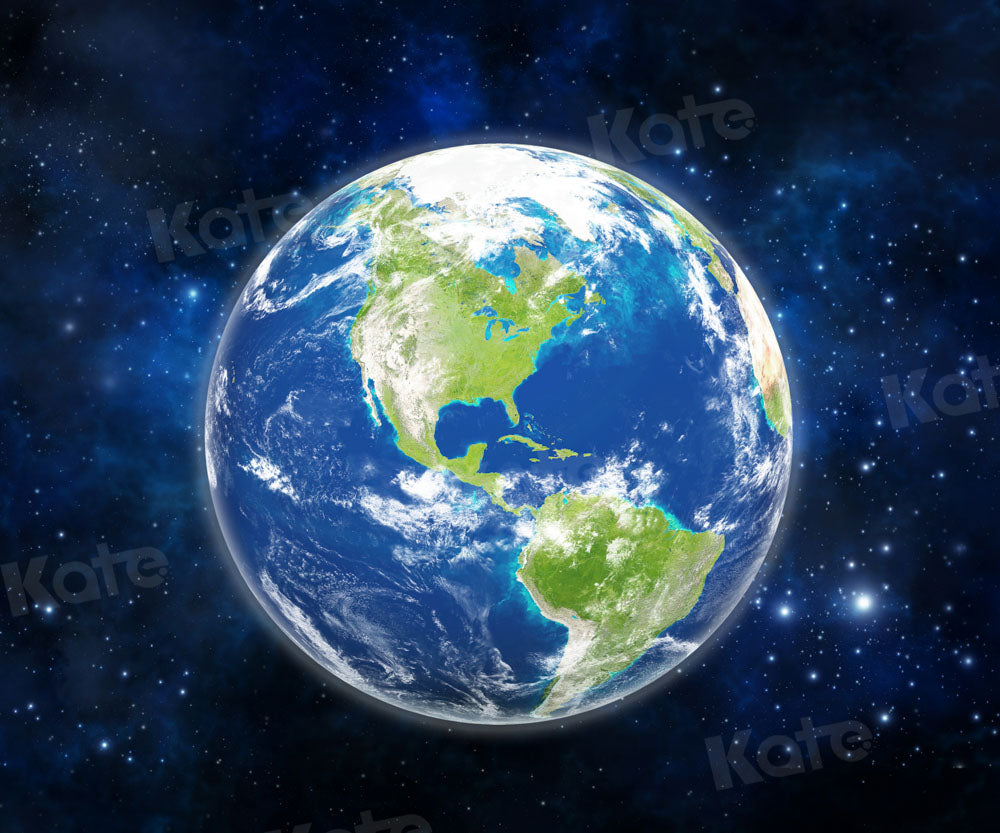 Kate Earth Day Backdrop Blue Starry Sky Designed by Chain Photography