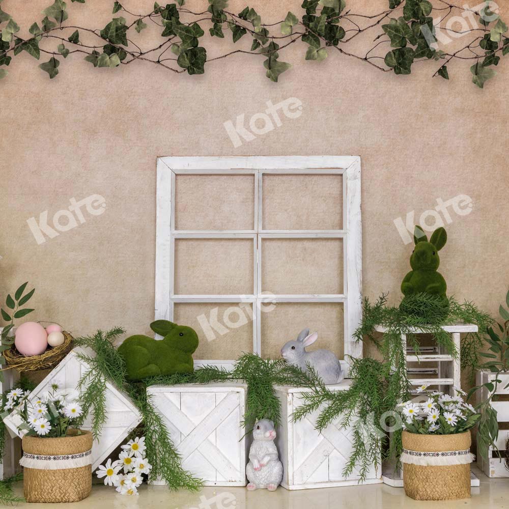 Kate Easter Bunny Eggs Backdrop Designed by Emetselch
