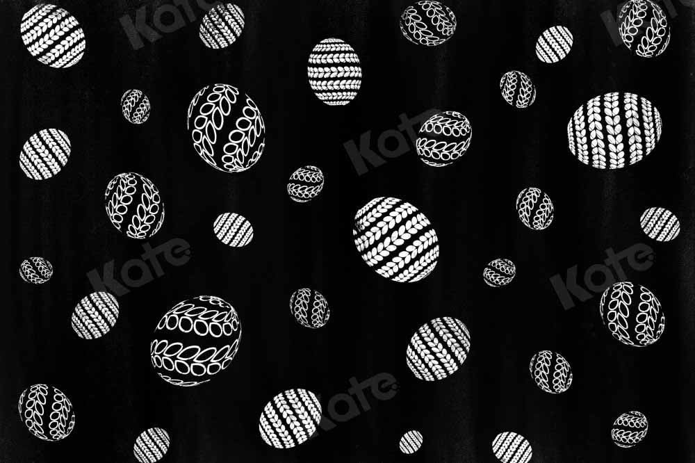 Kate Easter Eggs Backdrop Chalkboard Doodle Designed by Chain Photography