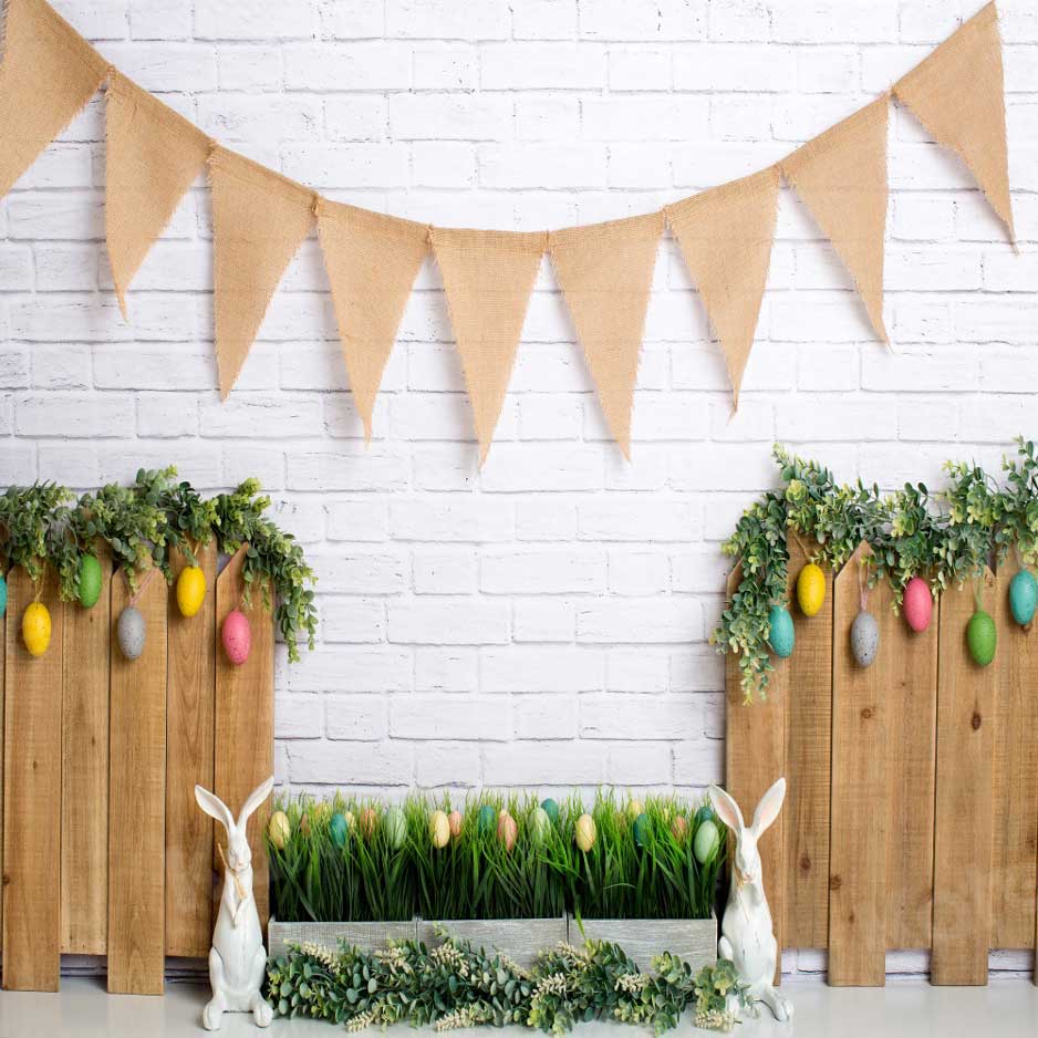 Kate Easter Fence Backdrop Designed by Megan Leigh Photography