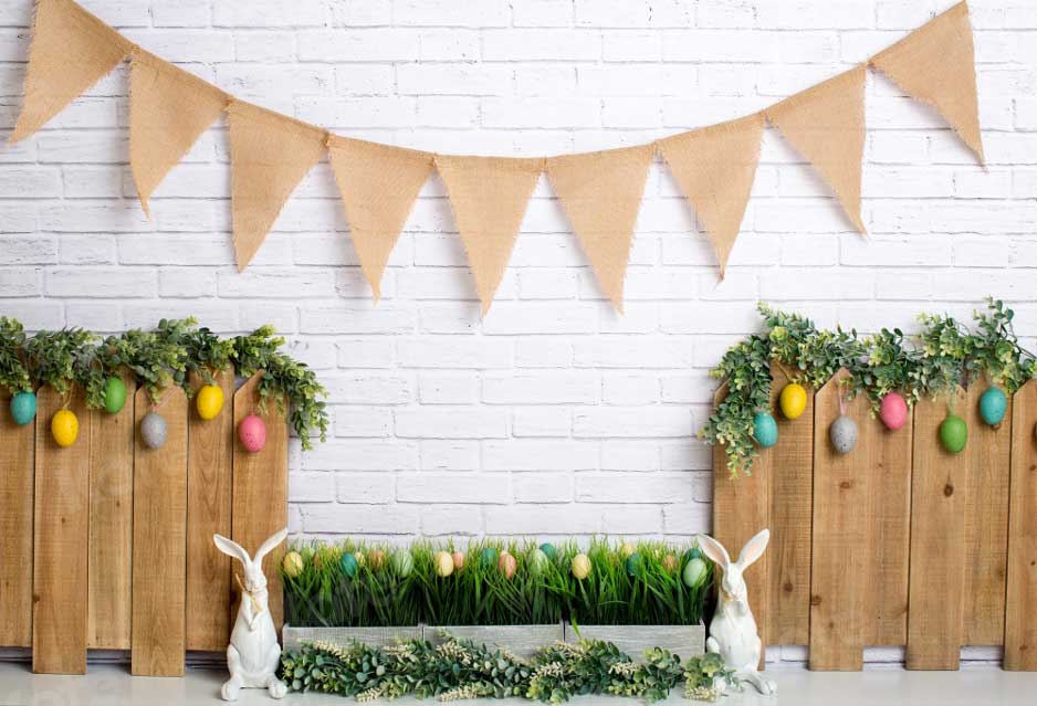 Kate Easter Fence Backdrop Designed by Megan Leigh Photography - Kate Backdrop