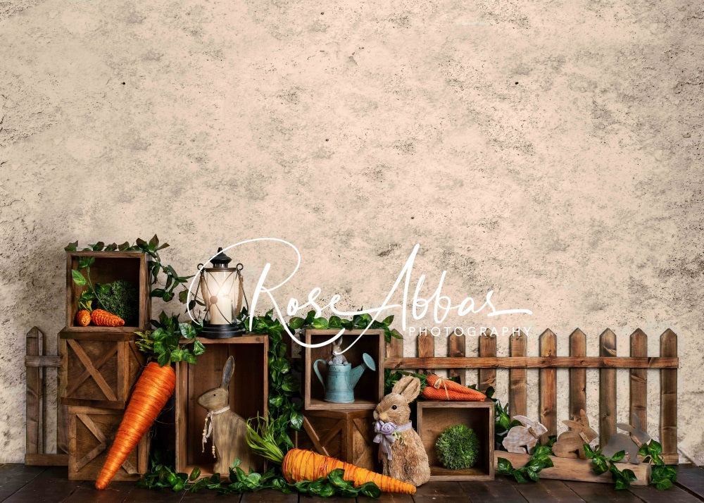 Kate Easter Garden Backdrop Rabbit for Photography Designed By Rose Abbas