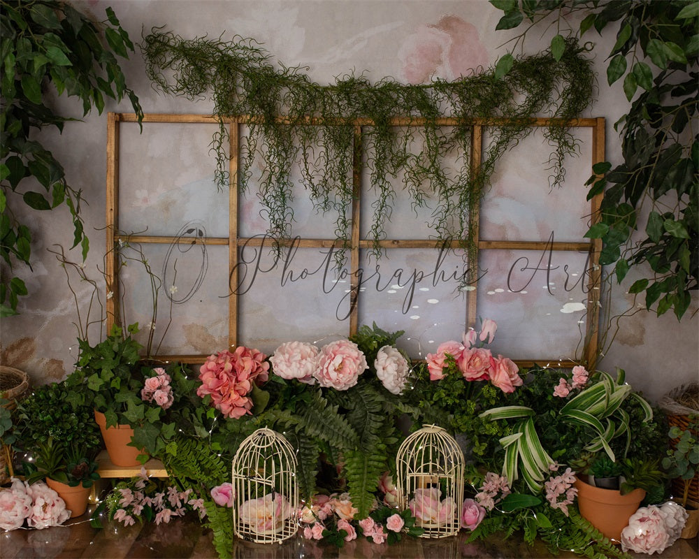 Kate Fairy Greenhouse Backdrop for Photography Designed by Jenna Onyia