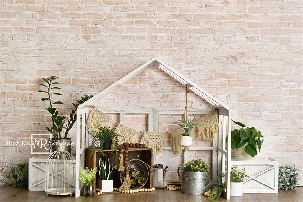 Kate Farmhouse Style Greenhouse Backdrop Designed by Mandy Ringe Photography