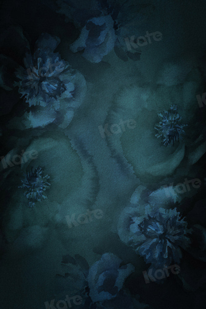 Kate Fine Art Flower Blue-green Backdrop Designed by GQ