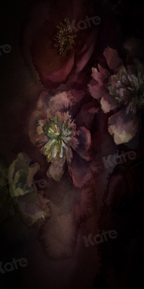 Kate Fine Art Flower Dark Tone Backdrop Designed by GQ