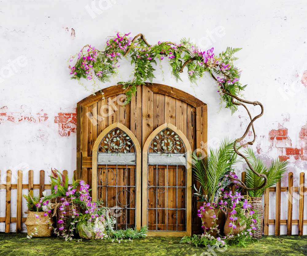 Kate Garden Gate Backdrop Wisteria Flower Designed by Uta Mueller Photography