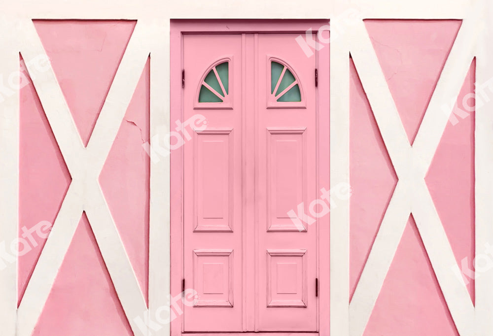 Kate Girls House Backdrop Pink Wall Designed by Chain Photography