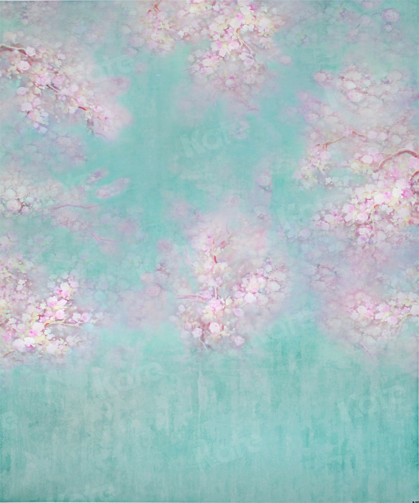 Kate Green Spring Backdrop For Photography Studio Florals Background - Katebackdrop