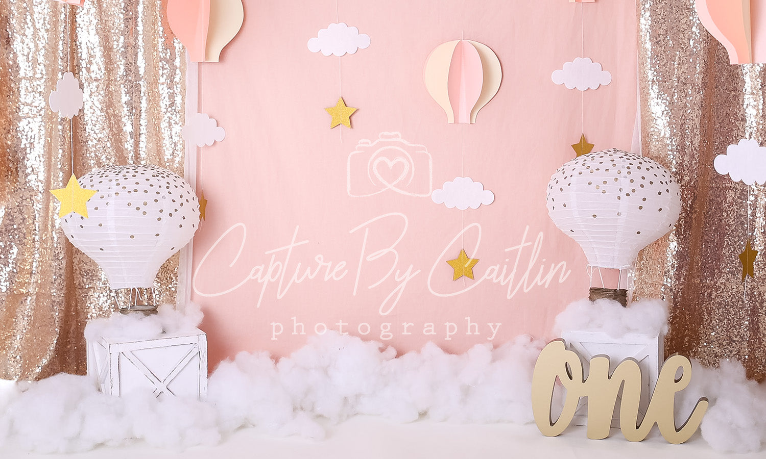 Kate Hot Air Balloon Backdrop Designed by Caitlin Lynch