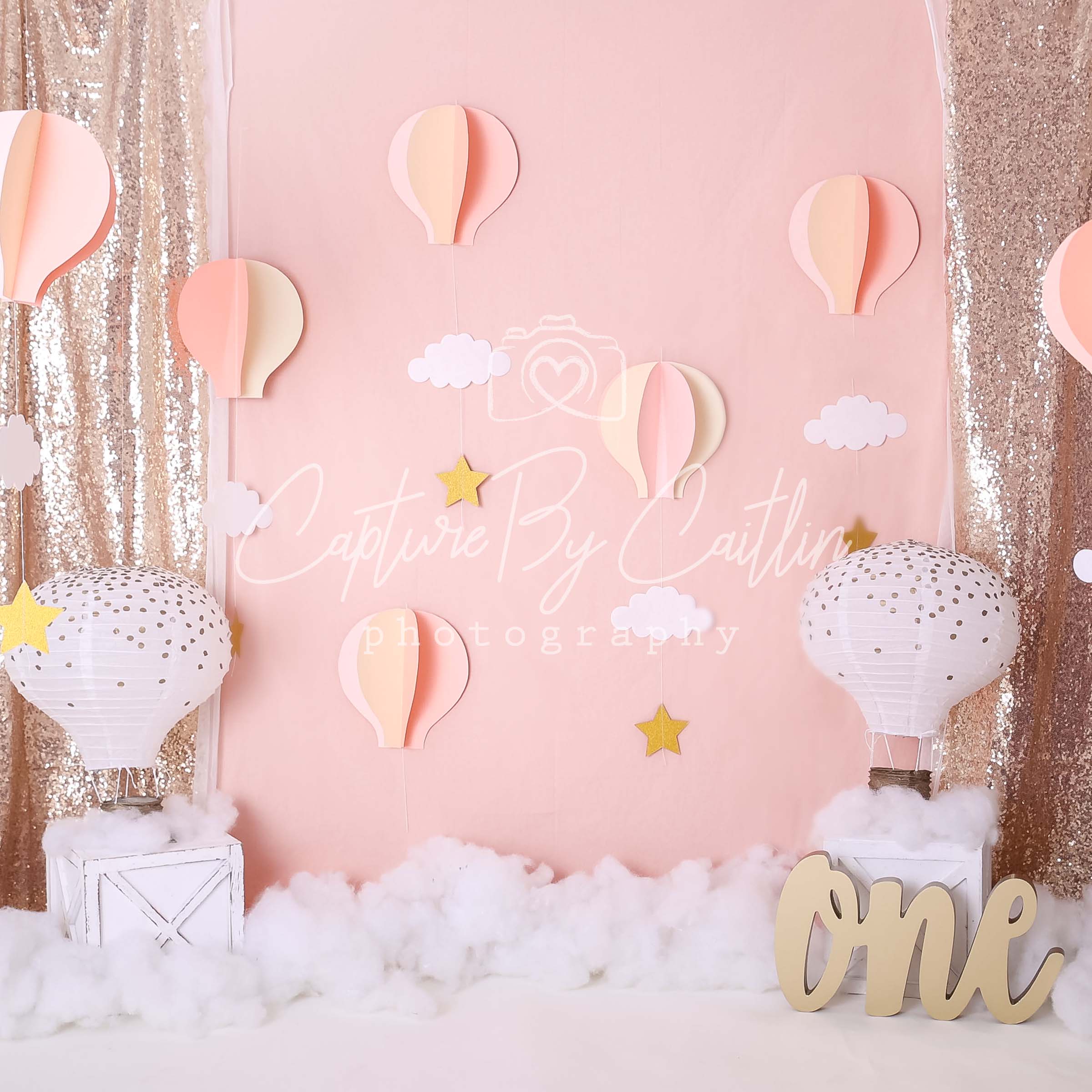Kate Hot Air Balloon Backdrop Designed by Caitlin Lynch