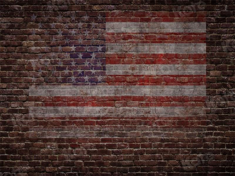 Kate Independence Day Backdrop Brick Wall for Photography