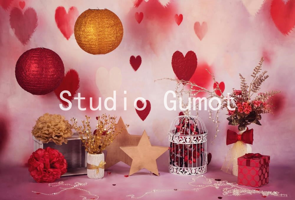 Kate LOVE Valentines Backdrop designed by Studio Gumot - Kate Backdrop