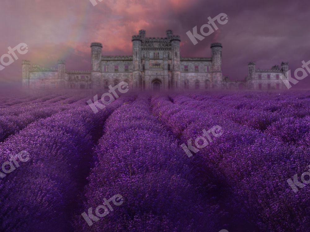 Kate Lavender Estate Backdrop Purple Flowers Designed by Chain Photography