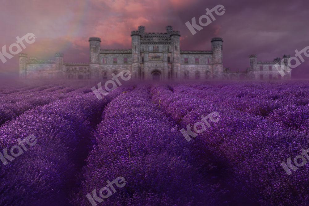Kate Lavender Estate Backdrop Purple Flowers Designed by Chain Photography