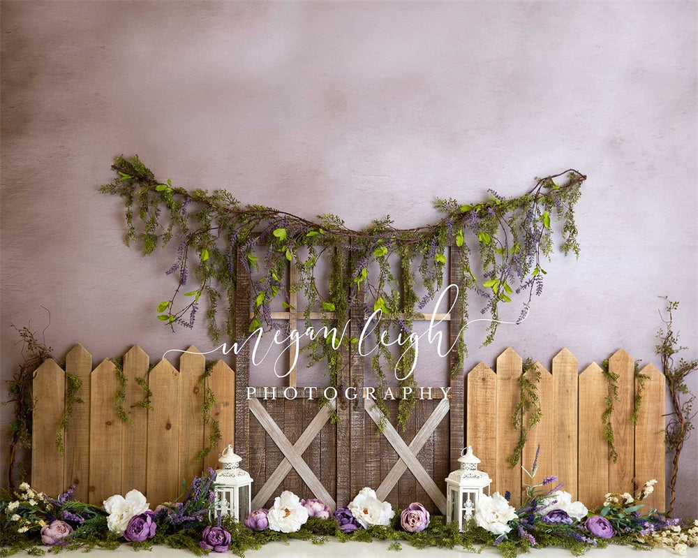 Kate Lavender Garden Backdrop for Photography Designed by Megan Leigh Photography