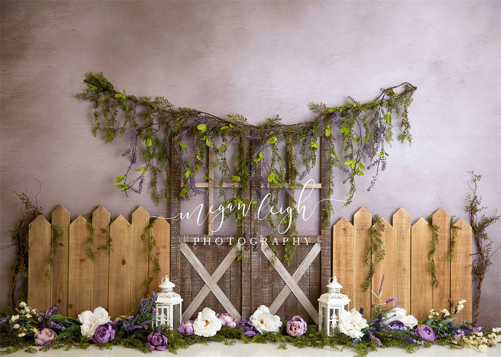 Kate Lavender Garden Backdrop for Photography Designed by Megan Leigh Photography
