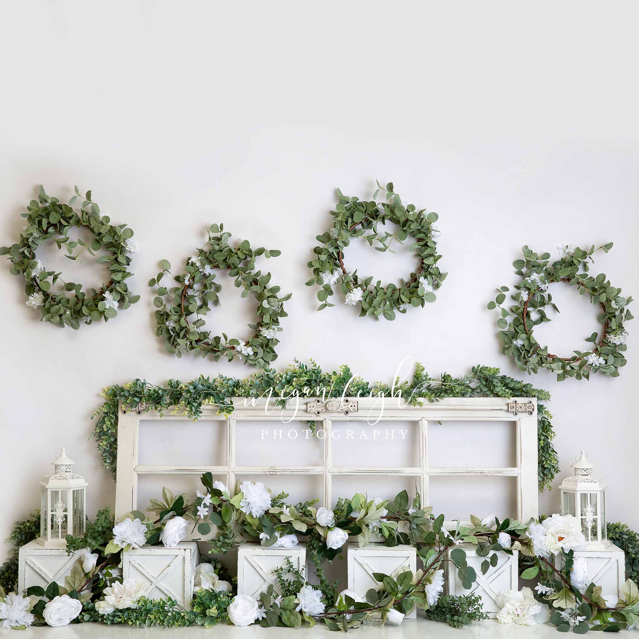 Kate Milky White Spring Backdrop for Photography Designed by Megan Leigh Photography
