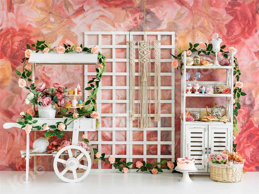 Kate Mother's Day Flowers Backdrop Room Birthday Designed by Emetselch