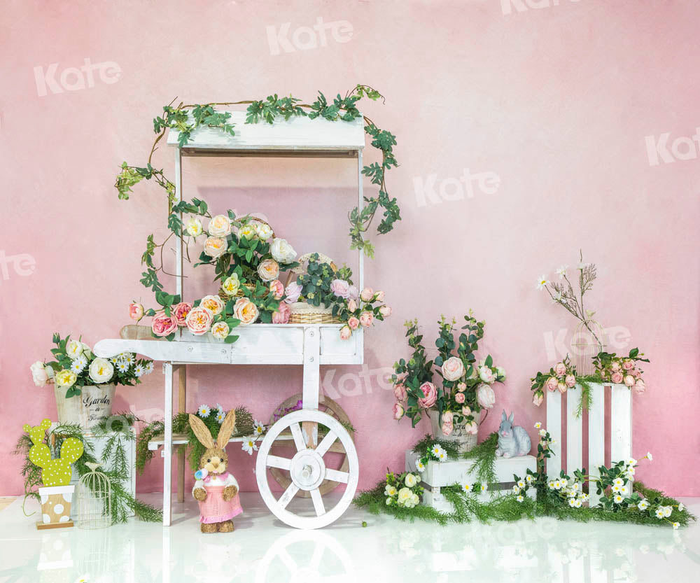 Kate Pink Spring/Easter Trolley Backdrop Designed by Emetselch