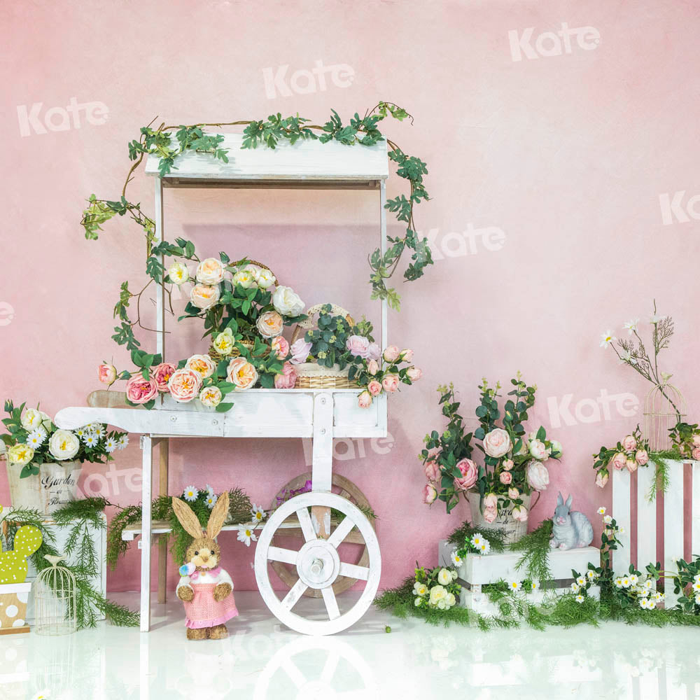 Kate Pink Spring/Easter Trolley Backdrop Designed by Emetselch