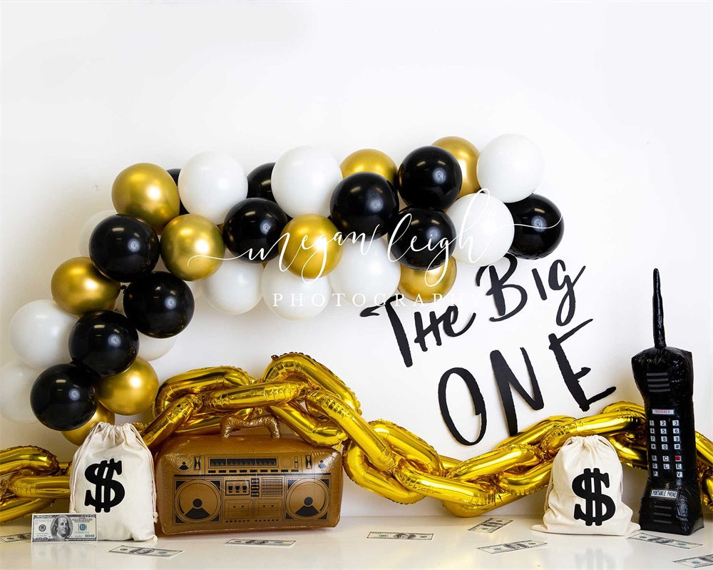 Kate PirateahThe Big One Backdrop Balloon Cake Smash for Photography Designed by Megan Leigh Photography