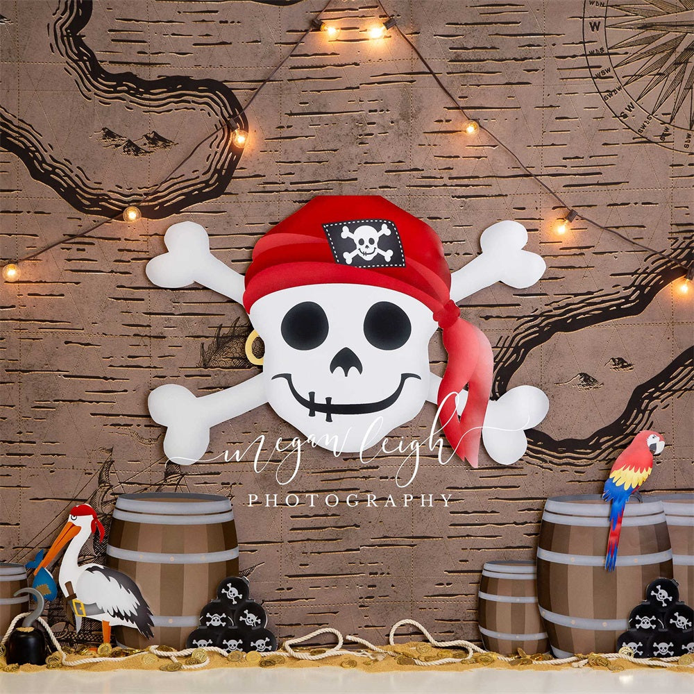 Kate Pirateahoy Backdrop Cake Smash for Photography Designed by Megan Leigh Photography