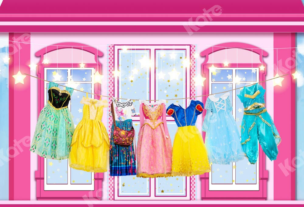 Kate Princess Dress Laundry Backdrop Designed by Emetselch
