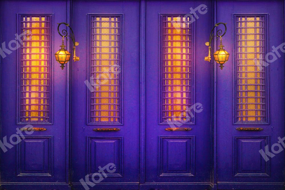 Kate Purple Gate Night Light Backdrop Designed by Chain Photography