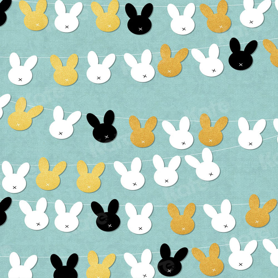 Playful Pastel Bunny Pattern Backdrop