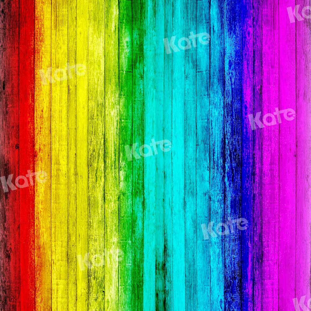 Kate Rainbow Colors Backdrop Brush Stroke Paint  Designed by Chain Photography