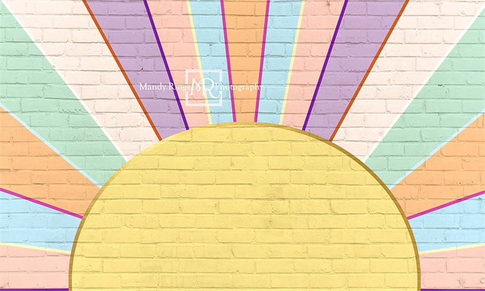 Kate Rainbow Sunshine Wall Backdrop Designed by Mandy Ringe Photography