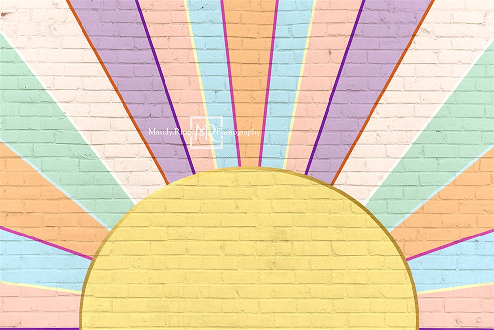 Kate Rainbow Sunshine Wall Backdrop Designed by Mandy Ringe Photography
