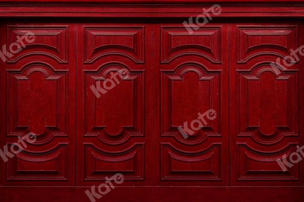Kate Red Retro Wall Backdrop Designed by Chain Photography