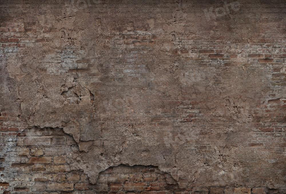 Kate Retro Brick Wall Backdrop Shabby for Photography