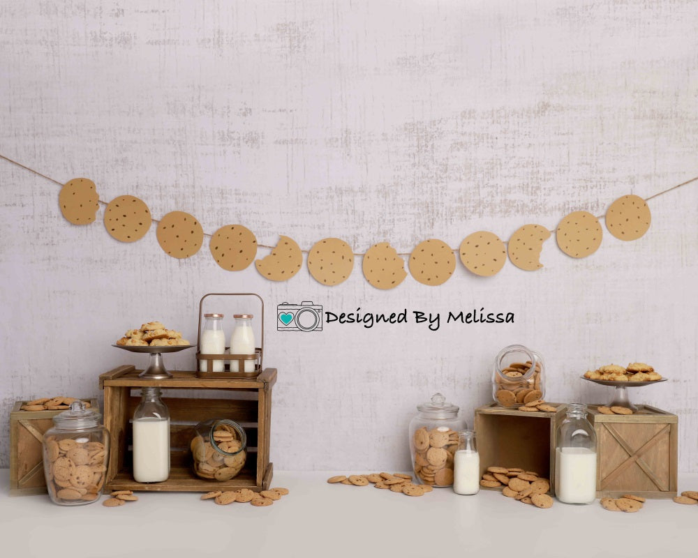 Kate Rustic Milk Cookies Backdrop Designed by Melissa King