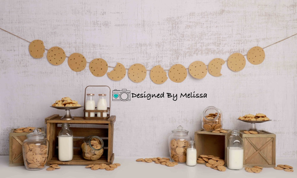Kate Rustic Milk Cookies Backdrop Designed by Melissa King