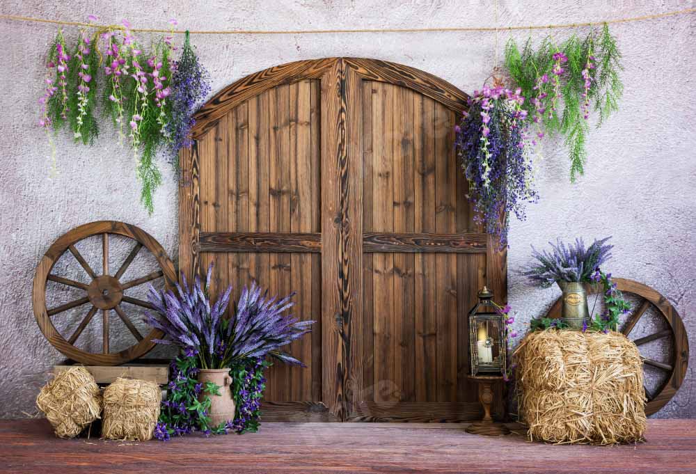 Kate Spring Barn Door Backdrop Designed by Emetselch