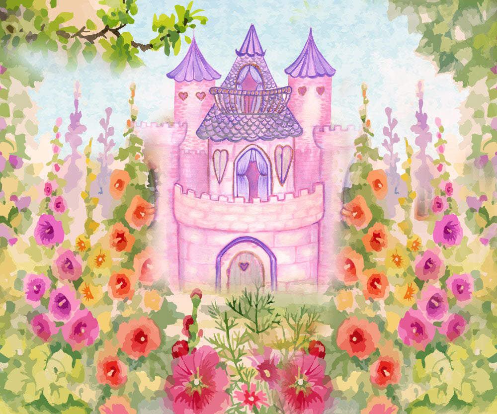 Kate Spring Castle Flower Garden Backdrop Designed By Ava Lee