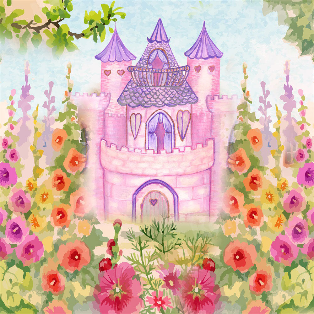 Kate Spring Castle Flower Garden Backdrop Designed By Ava Lee