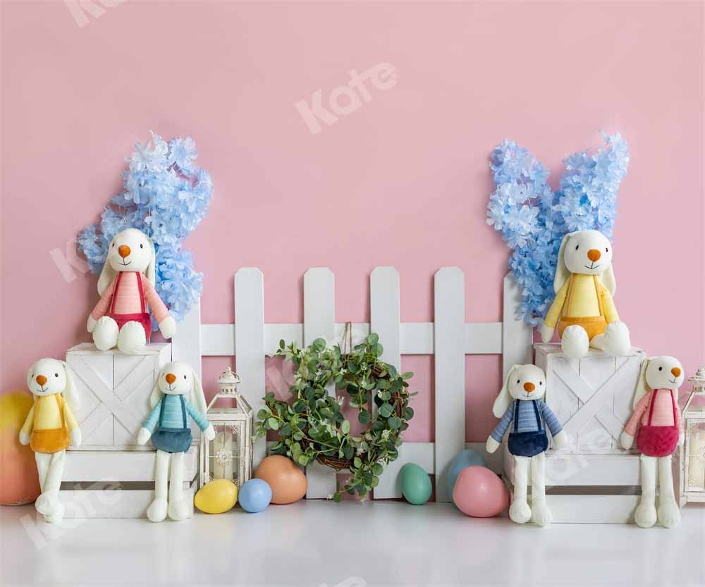 Kate Spring/Easter Bunny Backdrop Fence Designed by Emetselch