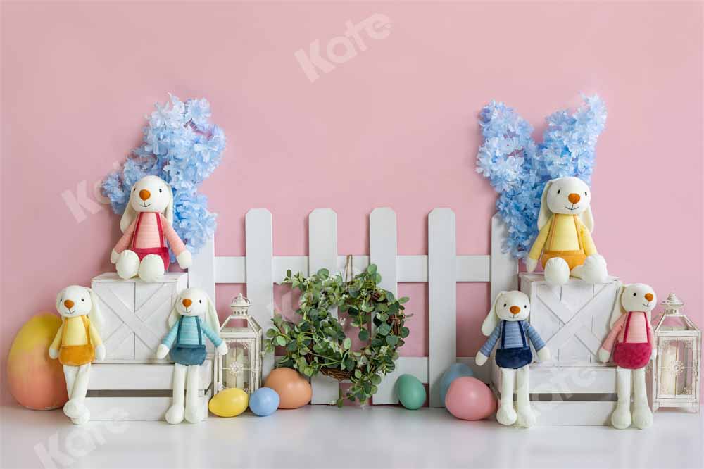 Kate Spring/Easter Bunny Backdrop Fence Designed by Emetselch