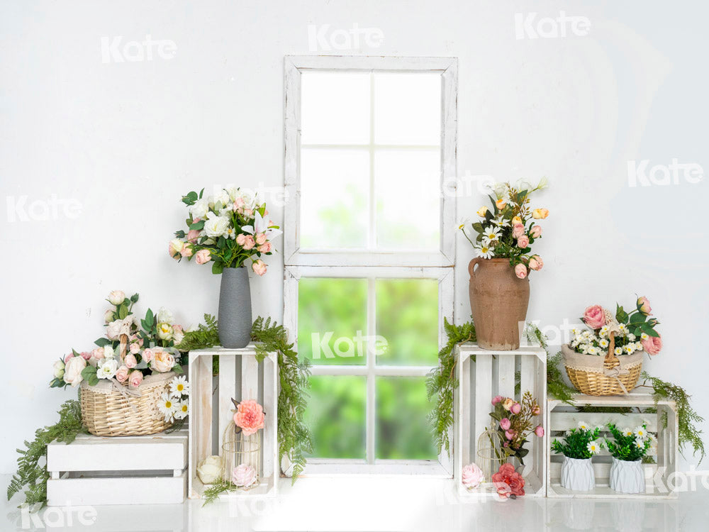 Kate Spring Flowers Backdrop Sun Room Designed by Emetselch
