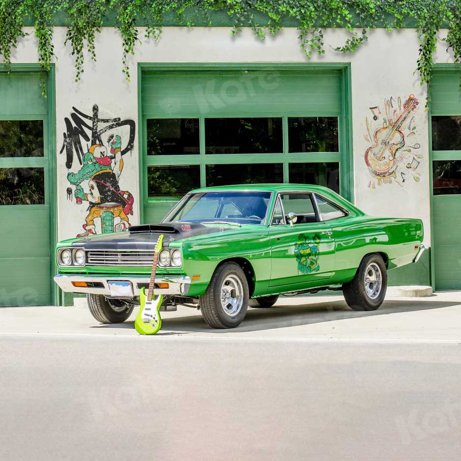 Kate Spring Graffiti Car Backdrop for Photography