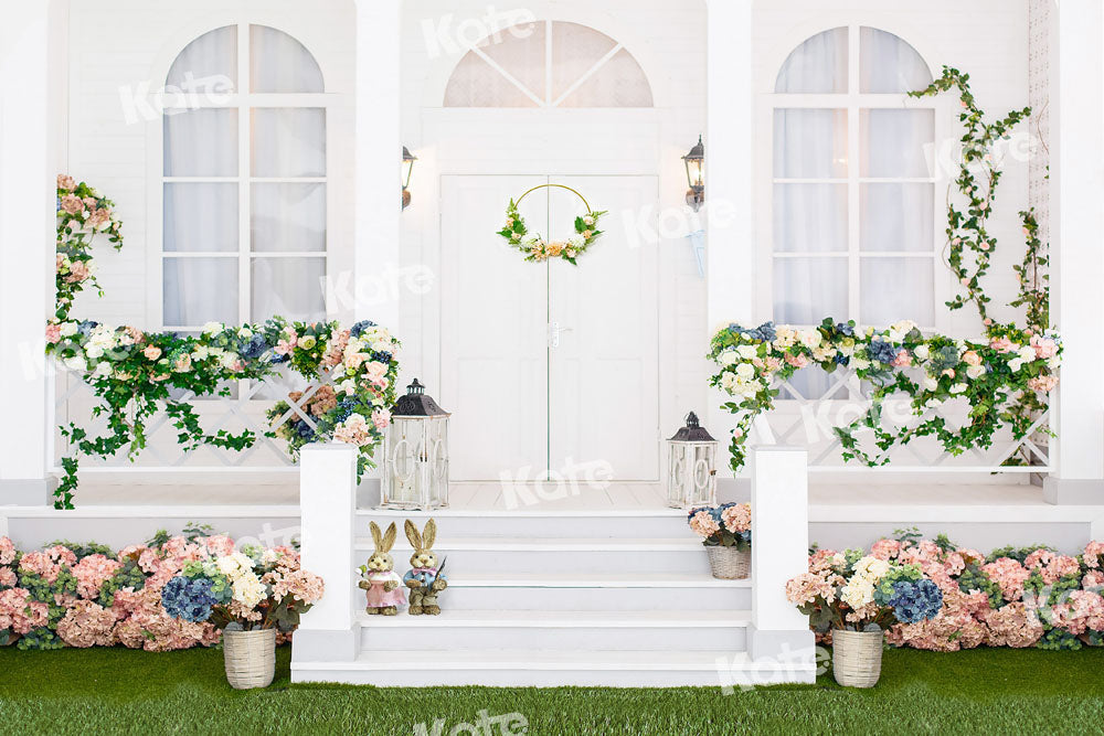 Kate Spring Lawn Flowers Backdrop Designed by Chain Photography