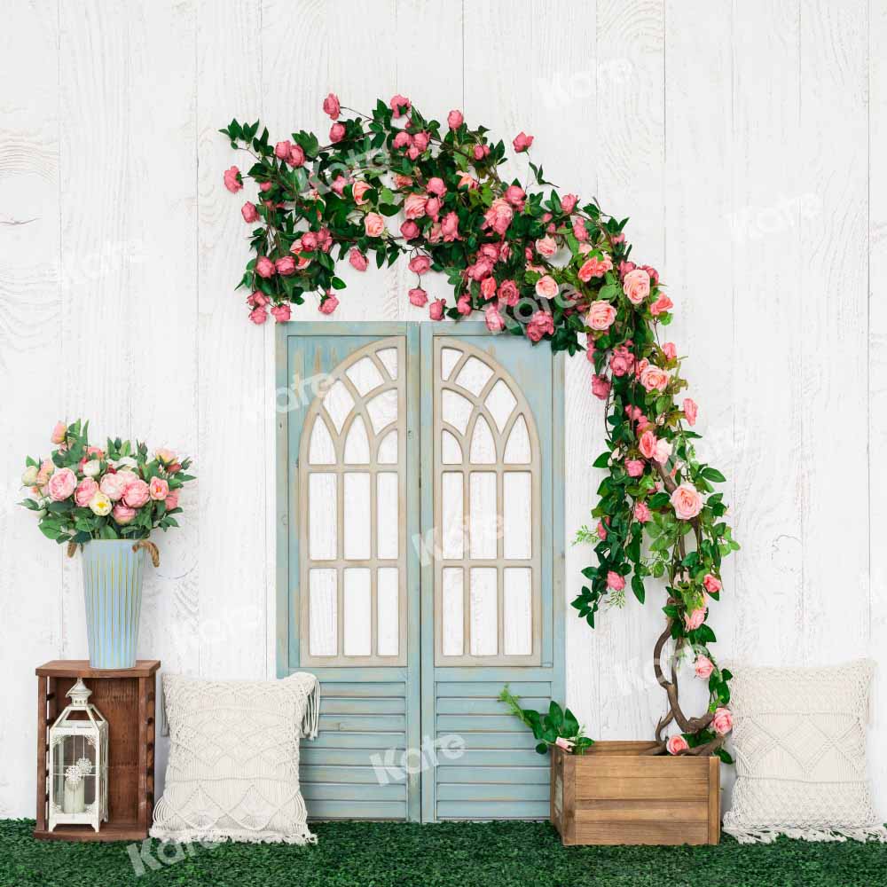 Kate Spring Mother's Day Backdrop Floral Door Designed by Emetselch