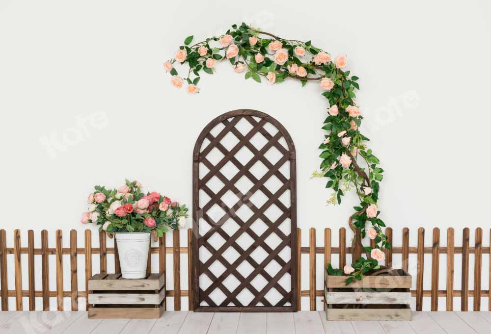 Kate Spring Room Wreath Backdrop Designed by Uta Mueller Photography