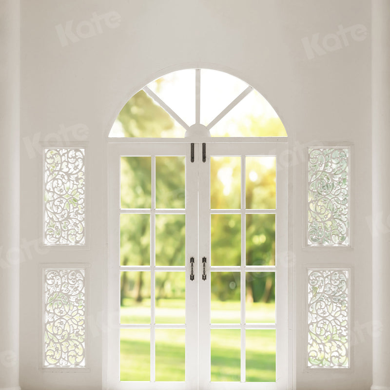 Elegant Garden View Window Backdrop